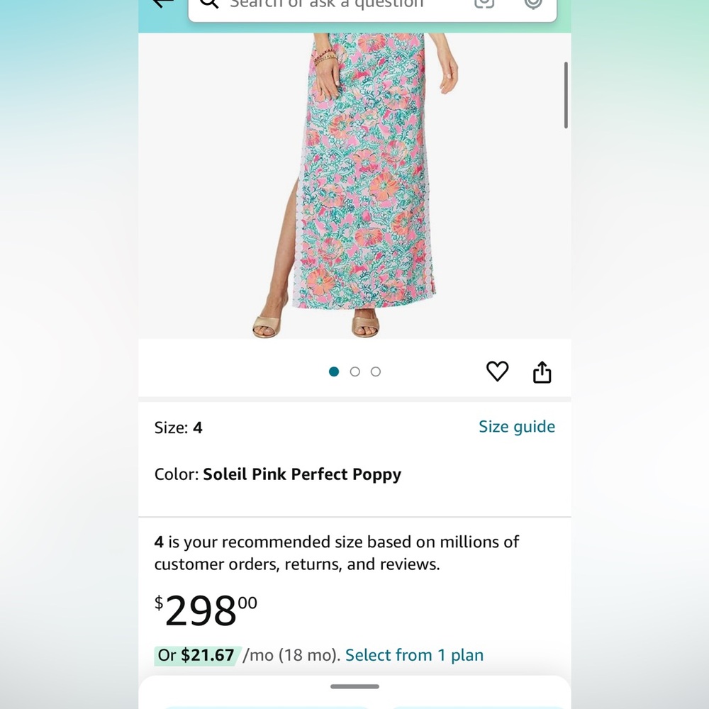 NWT Lilly Pulitzer Ashler Maxi Dress Soleil Pink Perfect Poppy - Picture 2 of 5